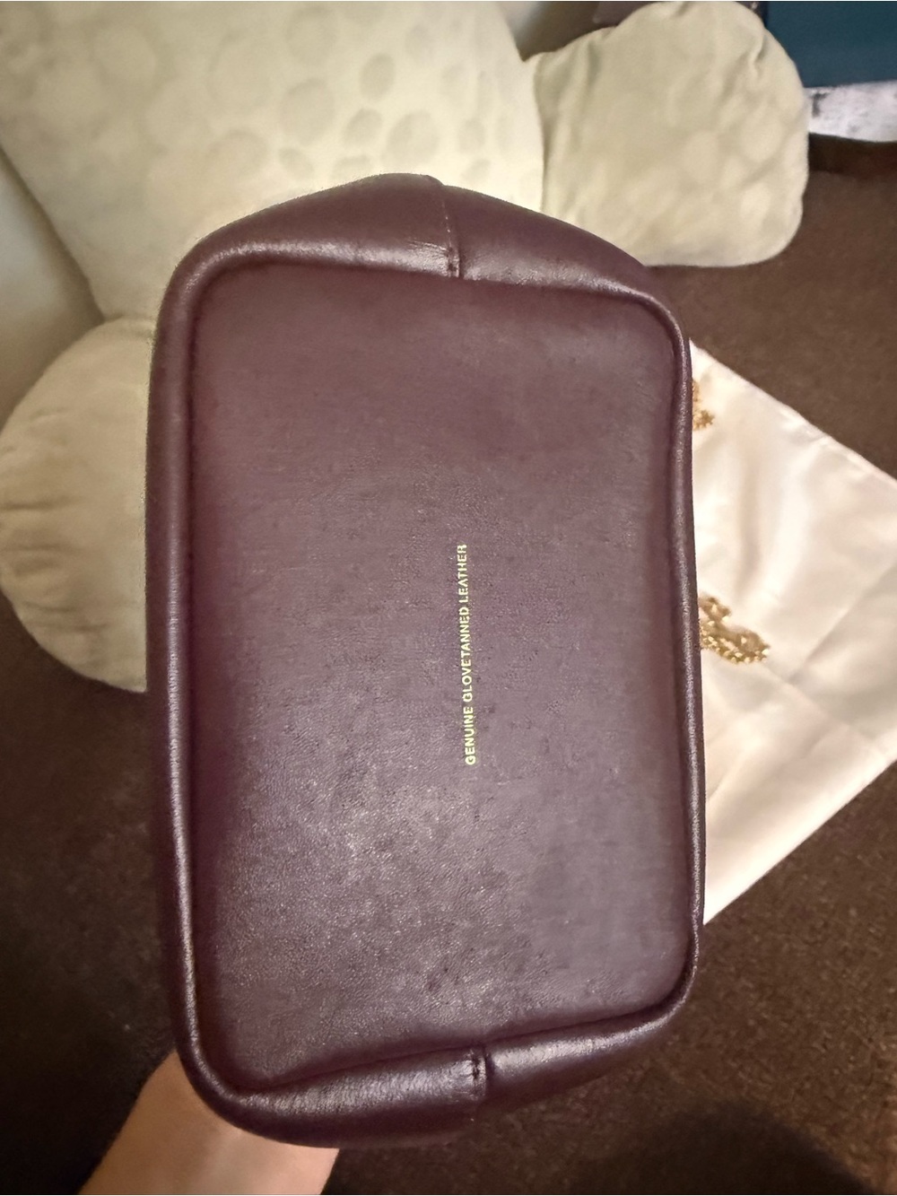 Coach Kisslock 16 Small Leather Frame Bag in Port..EUC! - Picture 3 of 8